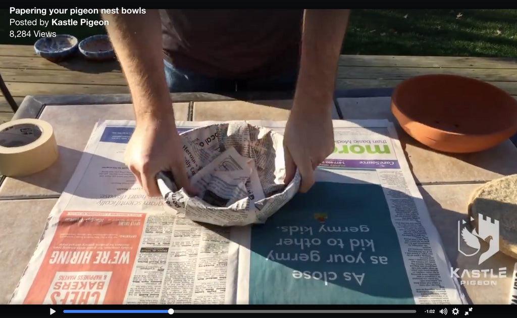 DIY How to Paper Your Nestbowls